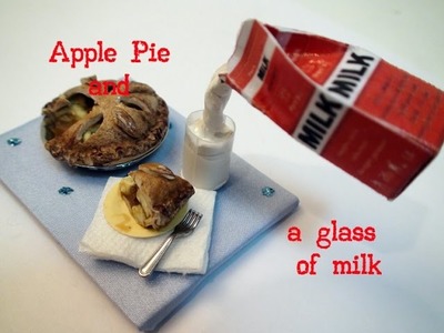 DIY: How To Make Miniature Apple Pie and a Glass of Milk