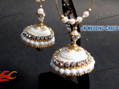 DIY Paper Quilling Jhumka | How to make | JK Wedding Craft 012