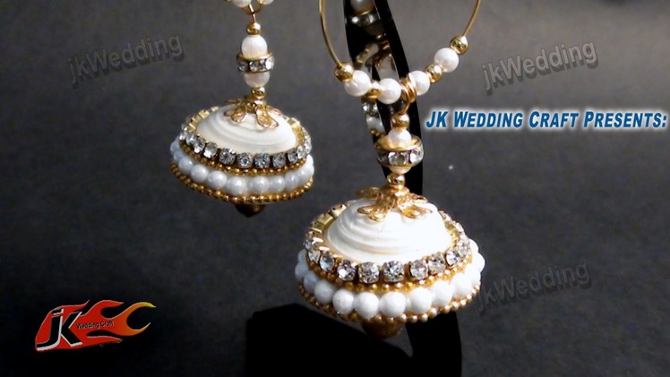 DIY Paper Quilling Jhumka | How to make | JK Wedding Craft 012
