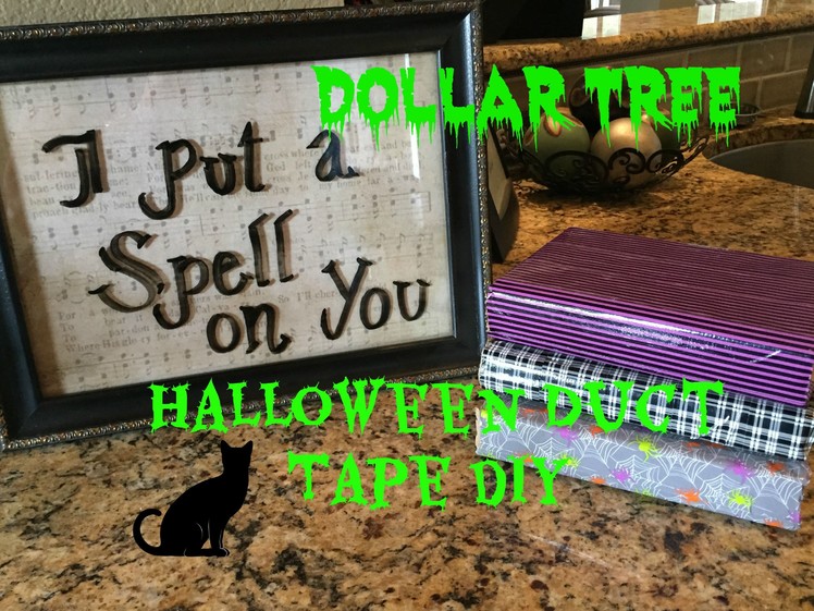 Dollar Tree Halloween Duct Tape DIY!! + Halloween Picture Frame