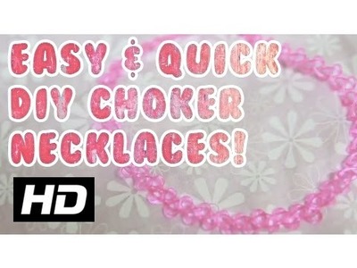 Easy & Quick DIY  Choker Necklaces! + How I wear them ᴺᴱᵂ