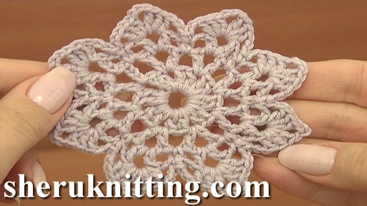 Easy to Crochet Round Motif Tutorial 12 Part 1 of 2