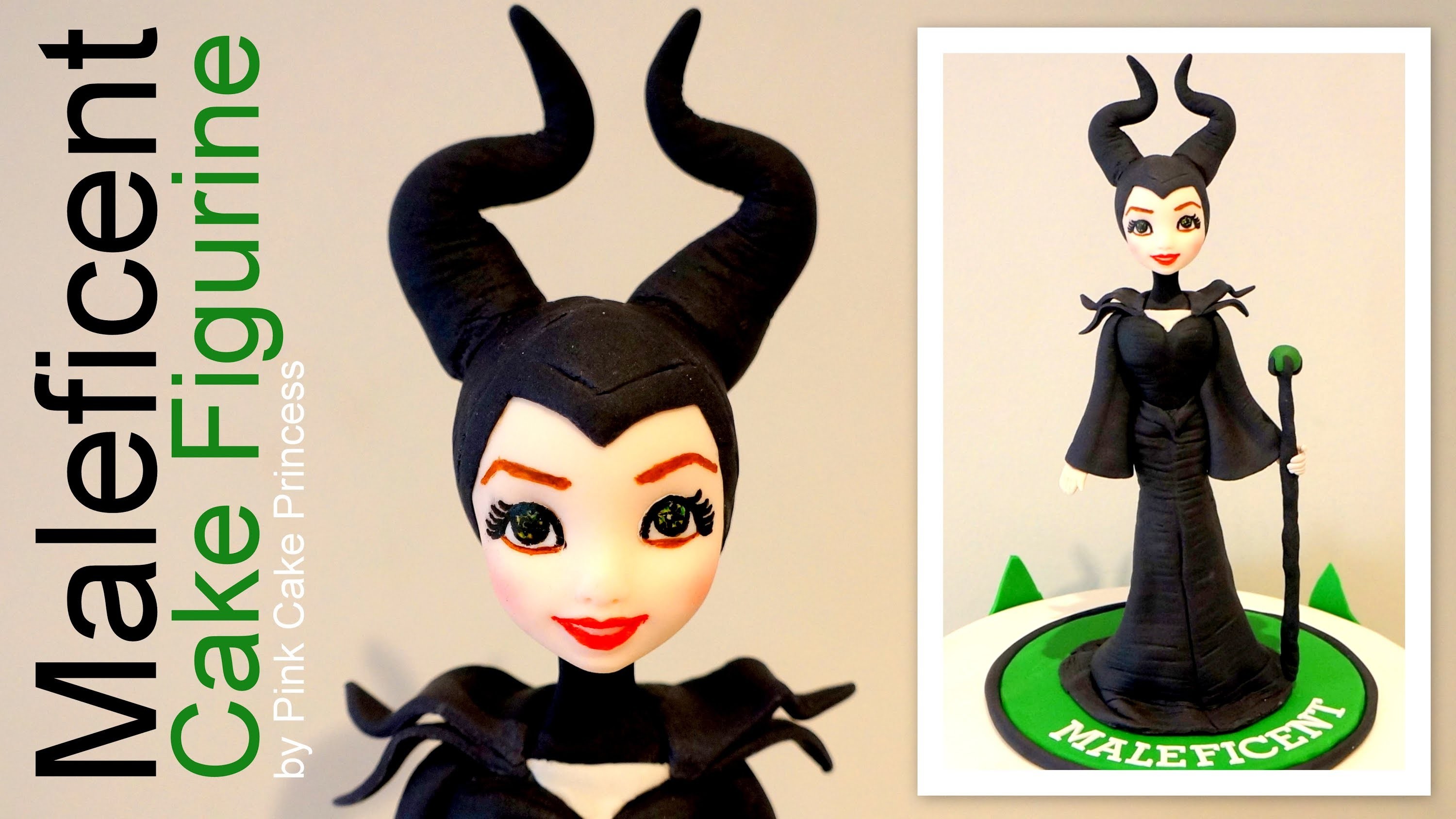 Halloween Maleficent Cake Figurine How to by Pink Cake Princess