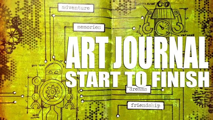 How to: Art Journal Page - Pathways