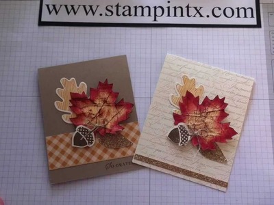 How to Create Beautiful Fall Cards using Stampin' Up! products
