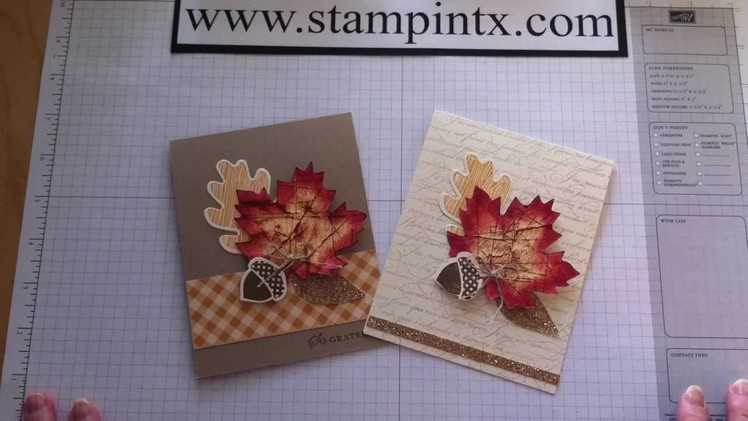 How to Create Beautiful Fall Cards using Stampin' Up! products