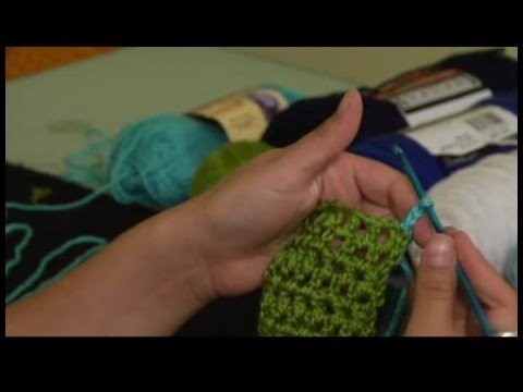 How to Crochet a Scarf : Starting Double Crochet Trim for Scarf