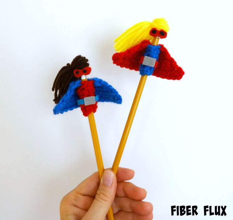 How To Crochet the Superhero Pencil Topper, Episode 234