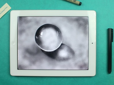 How to Draw a Crystal Ball on ipad  With: Paper by fiftythree