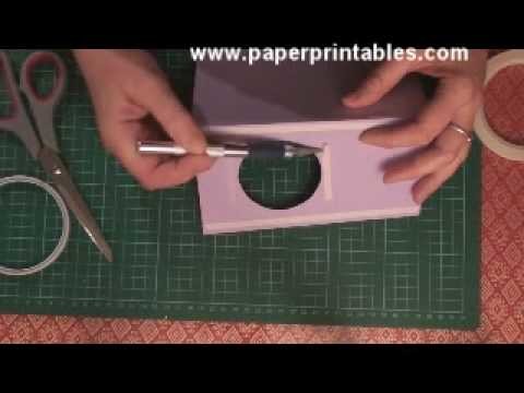 How to make a box book spinner card tutorial