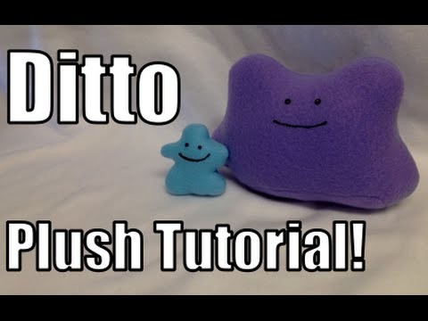 How to Make a Ditto Plush! (and How to Sew)