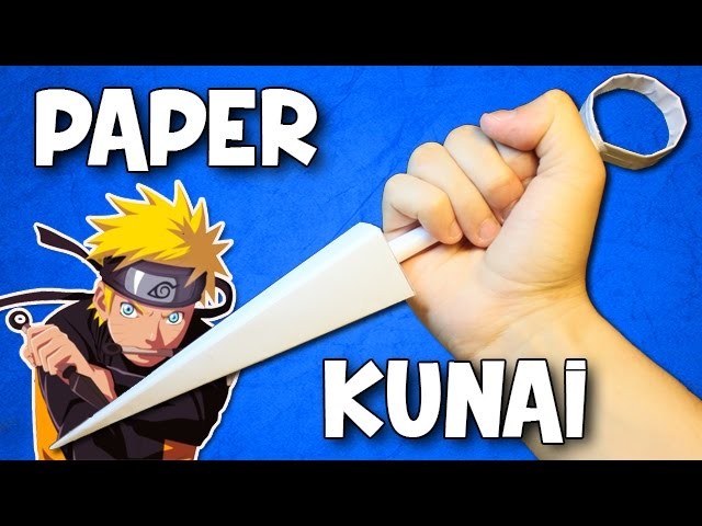 How to make a Paper Kunai Knife | Paper Ninja Weapons