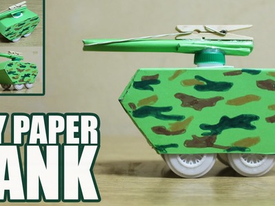 How to make a paper tank that shoots - DIY toy tank