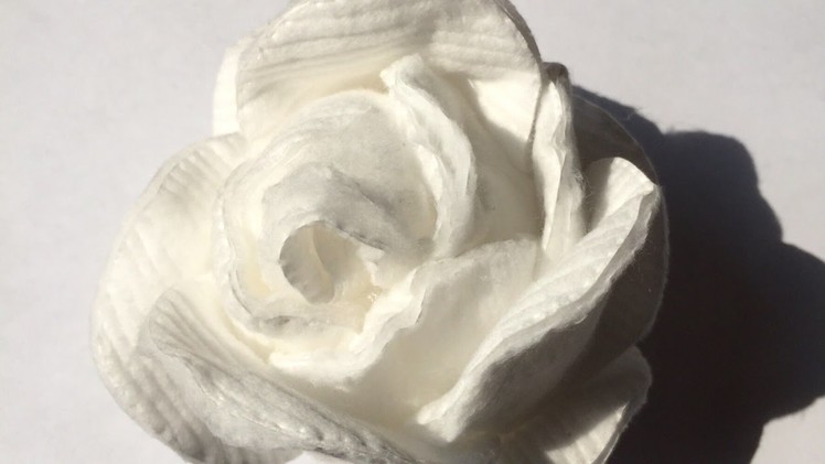 How To Make A Rose From A Cotton Disk - DIY Crafts Tutorial - Guidecentral
