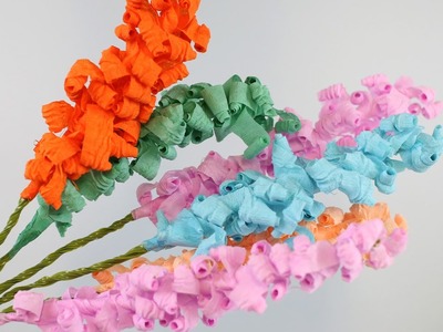 How to make Curly Paper Flowers - (Paper Hyacinths)
