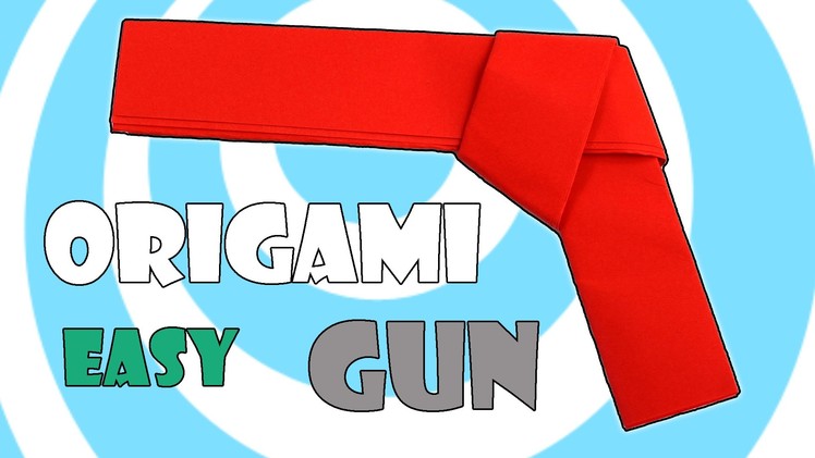 How to Make Easy Paper Origami Gun (Pistol) Tutorial