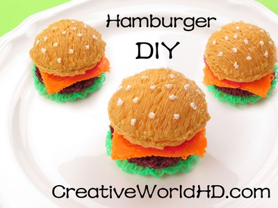 How to Make Hamburger 3D - 3D Printing Pen Creation. Scribbler DIY Tutorial