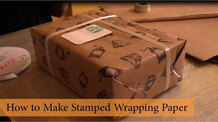 How to Make Stamped Wrapping Paper