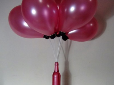 How to make stand up balloons with recycled Dolce Gusto Capsules  Cómo hacer globos verticales co
