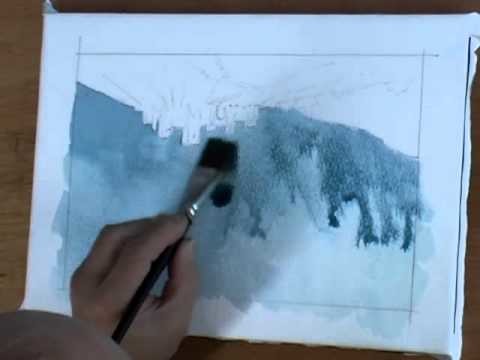 How To Paint A Stormy, Atmospheric Sky In Watercolors