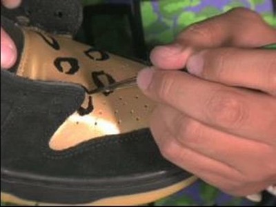 How to Paint & Decorate Sneakers : How to Paint a Pattern onto a Shoe