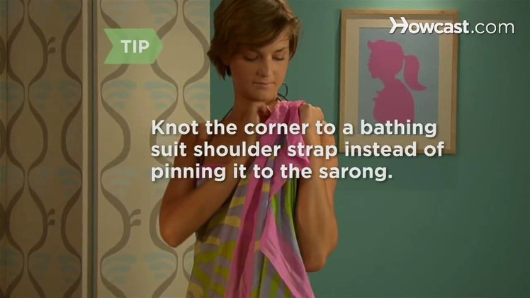 How to Tie a Sarong into a One Strap Dress