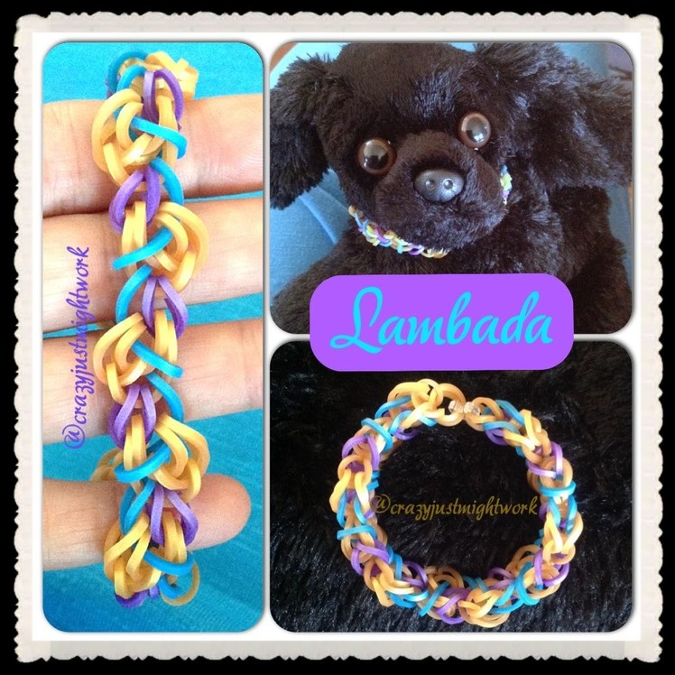 Lambada bracelet tutorial (rainbow loom bands)