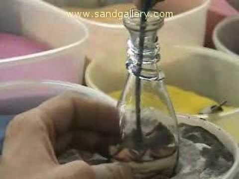 Learn how they do sand art bottle