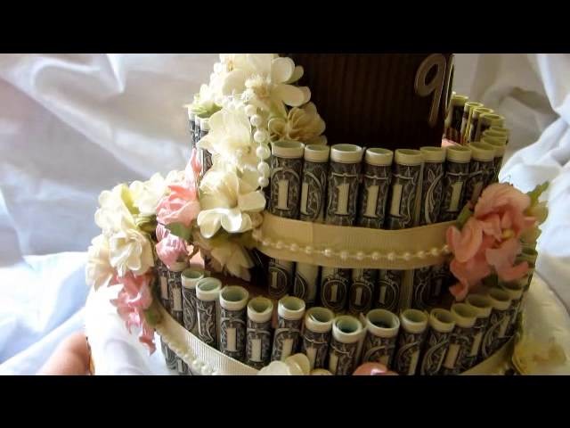 MONEY CAKE FOR MOM'S 90TH BIRTHDAY