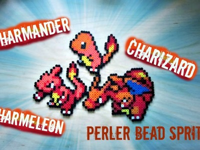 Perler Bead Pokémon: Charmander, Charmeleon, Charizard (#4-6)