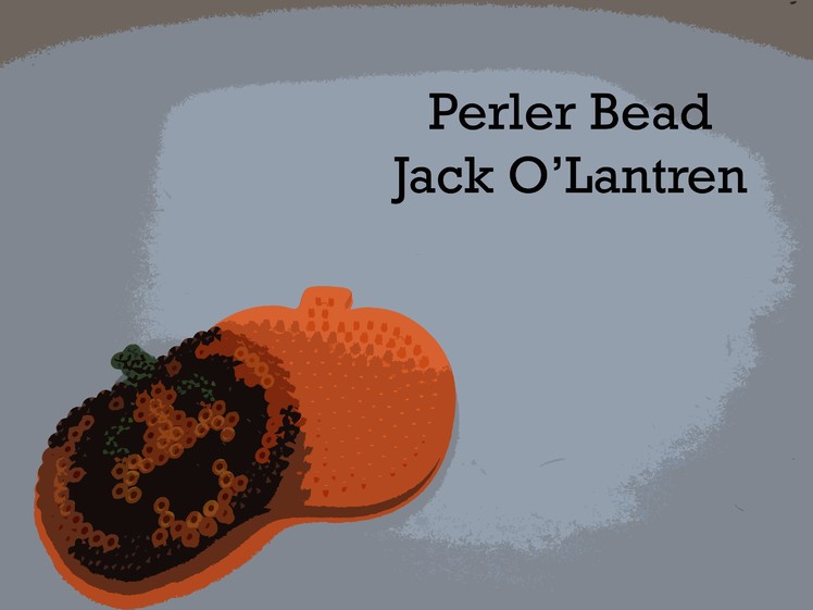 PERLER BEADS: Halloween Jack O'Latern 'Scary Pumpkin' Bead Kit