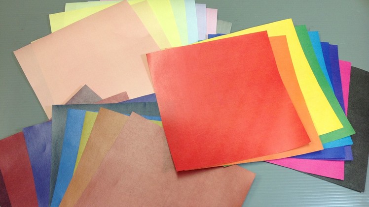 Print Your Own Solid Colors Origami Paper