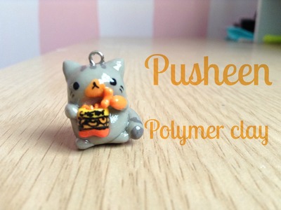 Pusheen con cheetos | Polymer clay tutorial | Kawaii Moon ɞ