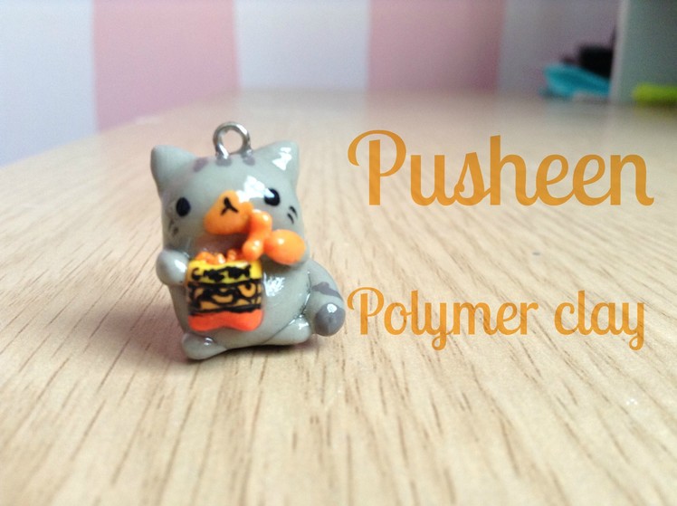 Pusheen con cheetos | Polymer clay tutorial | Kawaii Moon ɞ