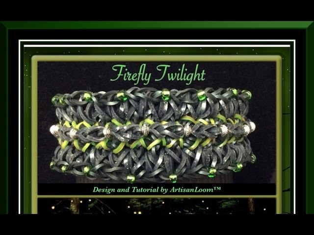 Rainbow Loom Band Firefly Twilight Bracelet Tutorial.How To