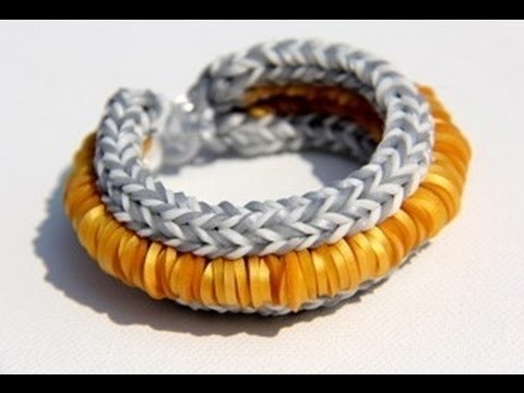 Rainbow Loom - Hollywood Bracelet (3D) - English Tutorial (Original Design) - Loom bands