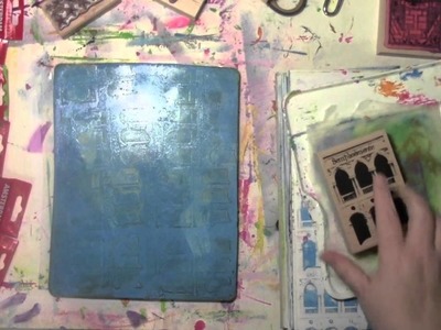 Rubber Stamps and the Gelli Plate with Carolyn Dube