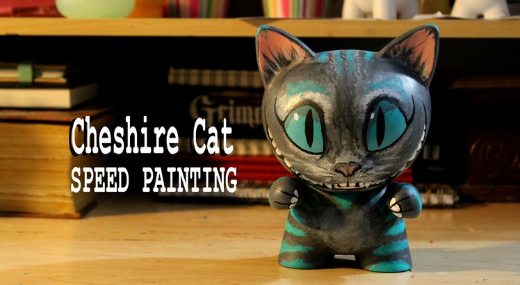 Speed Painting | Tim Burton's Cheshire Cat Munny