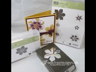 Stampin'101 mounting Beautiful Bunch stamp to match Punch