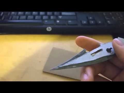 Superglue trick for paper knives