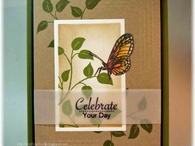 Sweet Butterfly with Vellum Sentiment