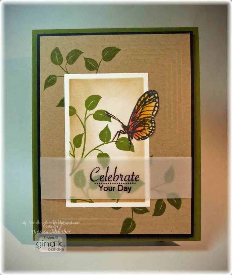 Sweet Butterfly with Vellum Sentiment