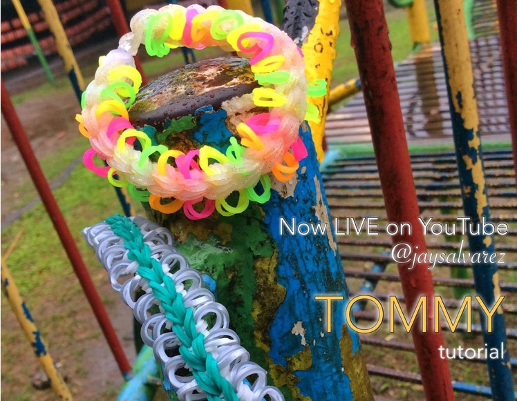 TOMMY Rainbow Loom bracelet tutorial