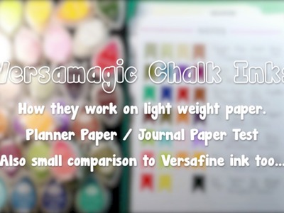 Versamagic Chalk Ink On Light Weight Paper Test