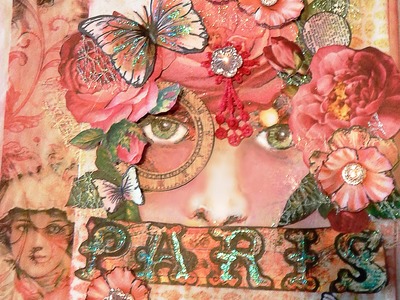 Victoria Anne Video Mixed Media Page Tutorial - Paper Bag Journal Page - Finnabair Stamps