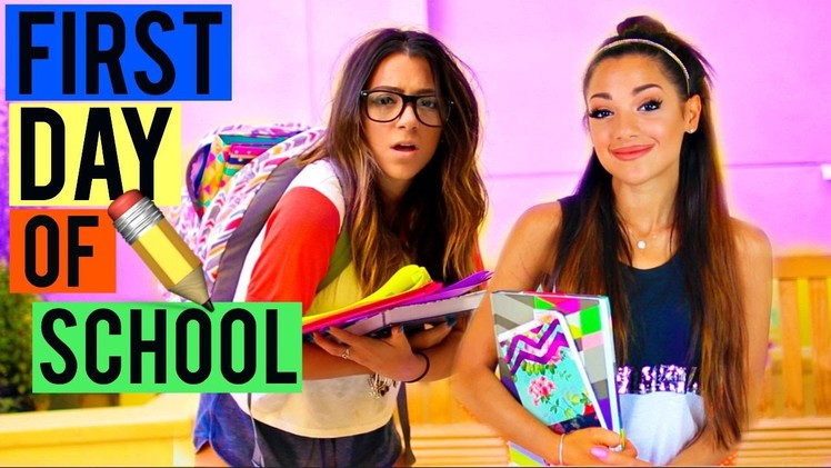 What to EXPECT on the First Day of School! BACK TO SCHOOL 2015! Niki and Gabi