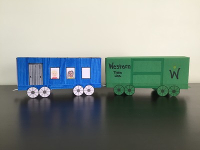 3D Paper Train Part 2: Boxcar