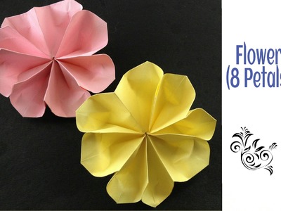 Beautiful Origami - Paper "Flower with Eight petals"