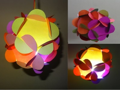 Christmas Crafts: 3D Paper Ball Lantern