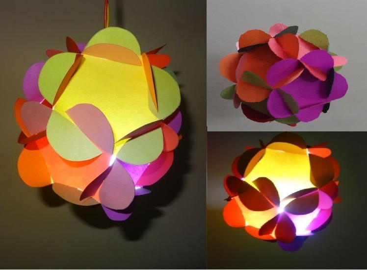 Christmas Crafts: 3D Paper Ball Lantern